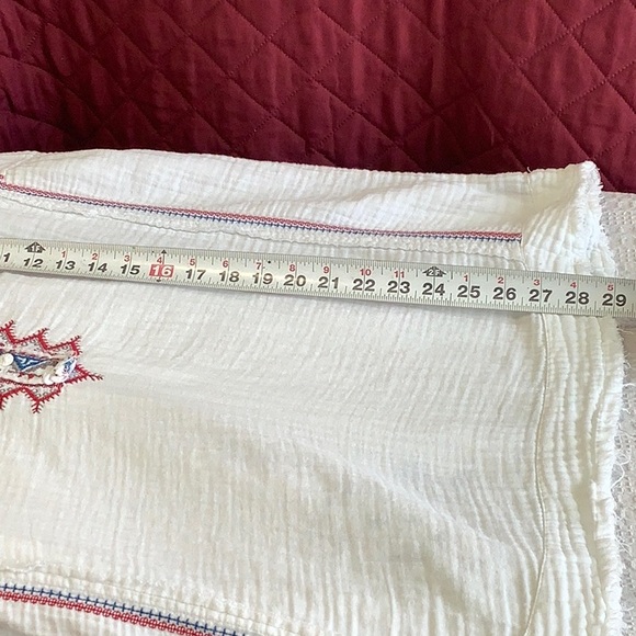 Johnny Was ,White Gauze Cotton Tunic,Sz L - Picture 7 of 10